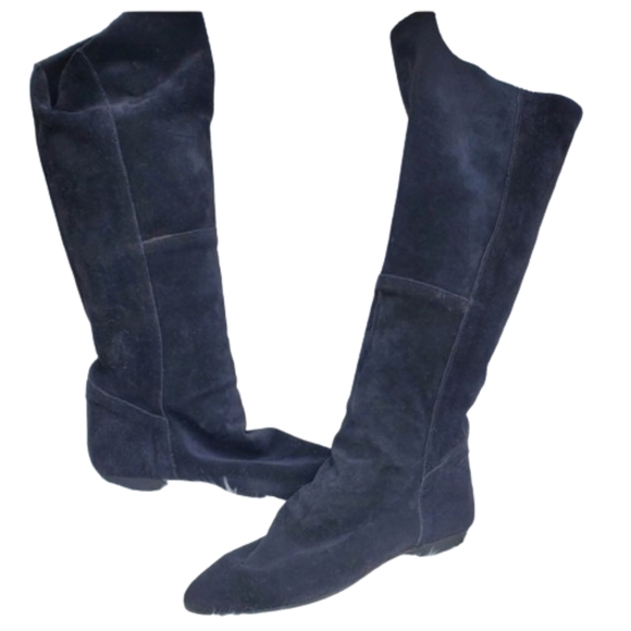 Vintage Suede Slouch Boots 8.5‎ - Picture 1 of 13